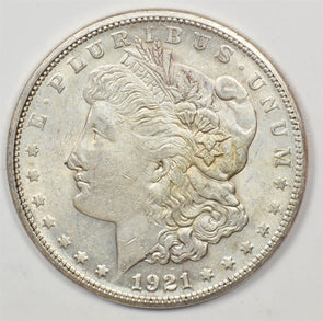 US 1921 -S Better Date Silver Morgan Dollar Silver Morgan Dollar AU/UNC U0885 c