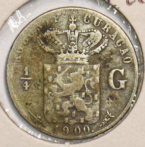 Curacao 1900 1/4 Gulden Netherlands 199507 combine shipping