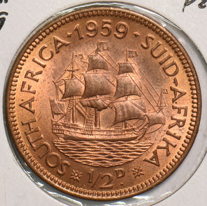 South Africa 1959 1/2 Penny 299476 combine shipping