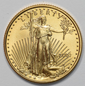 2001 $10 1/4oz Gold Eagle GL0327