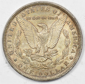 US 1896 Silver Morgan Dollar Silver Morgan Dollar CH UNC Nice Brown & Blue Toni