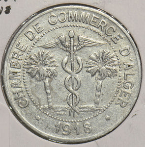 Algeria 1918 10 Centimes 299170 combine shipping