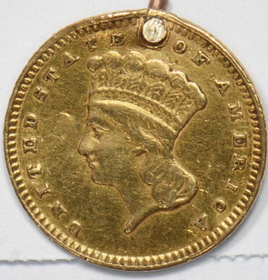 Gold Dollar US holed love token AU / UNC details GL0320
