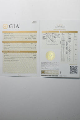 Laser inscripted GIA Loose Natural Diamond TCW 0.38ct K I1 JG010