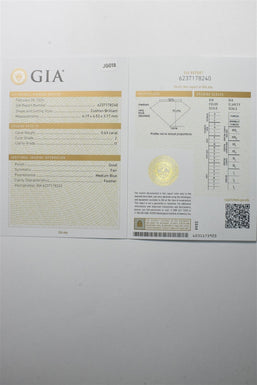 Laser inscripted GIA Loose Natural Diamond TCW 0.63ct J I1 JG018