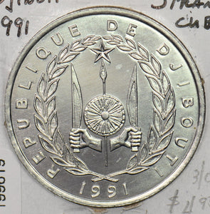 Djibouti 1991 5 Francs CH BU Eland 199619 combine shipping