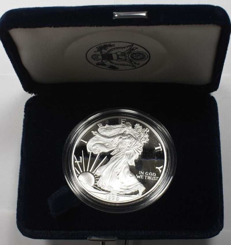 US 1998-P Dollar Silver Eagle PROOF 1oz BL0193 combine shipping