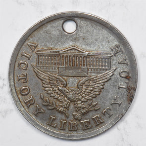 US 1917 Medals_Tokens Victory Liberty Medal Holed U0866