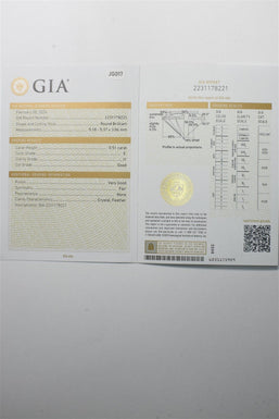 Laser inscripted GIA Loose Natural Diamond TCW 0.51ct E I1 JG017