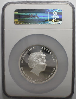 Australia 2012 P $8 Silver PROOF 70 Ultra Cameo ASW 5oz Year of the Dragon BL018