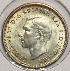 Australia 1943 S Shilling BU Merino ram 299197 combine shipping