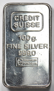 Silver Art Bar ASW 100g Proof Credit Suisse BU0980 combine shipping