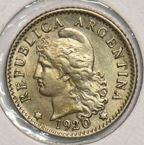 Argentina 1920 5 Centavos BU 299188 combine shipping