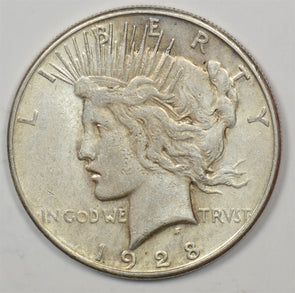 US 1928 -S Better Date Silver Peace Dollar Silver Peace Dollar U0893 combine sh