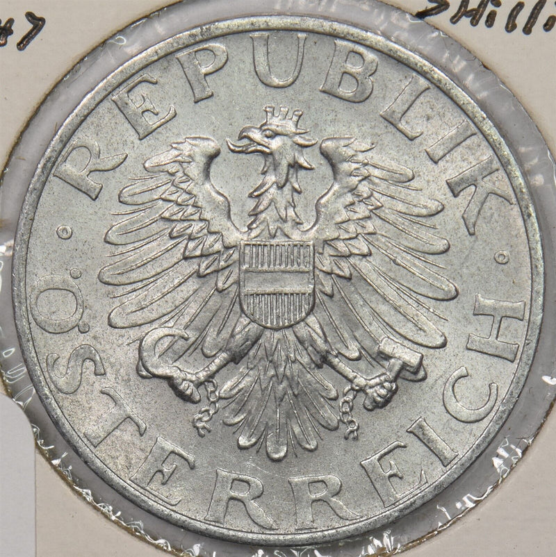 Austria 1947 2 Schilling 199717 combine shipping