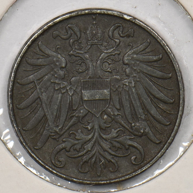 Austria 1918 2 Heller 199719 combine shipping