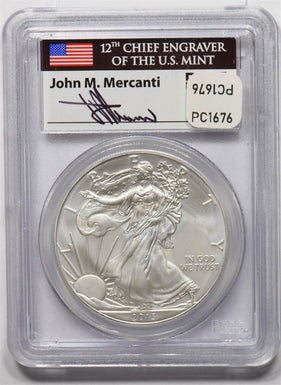 2013 Silver Eagle First Strike12th chief engraver of the US Mint John M Mercanti