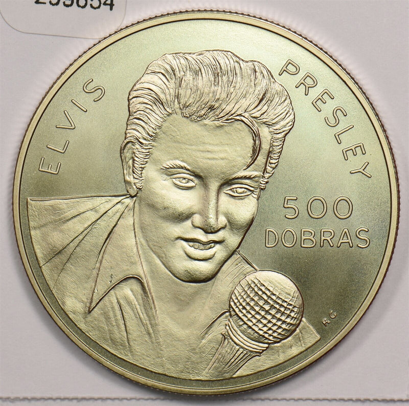 Central African States 1993 500 Dobras Proof Sao Tome and Principe Elvis Presley