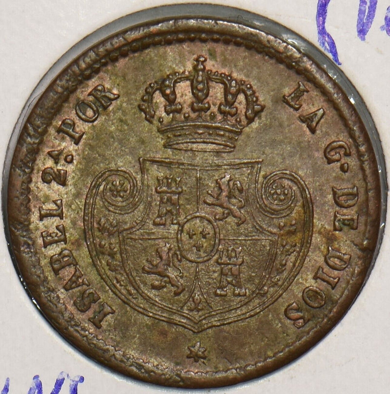 Spain 1853 1/10 Real 491600 combine shipping