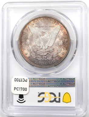 1896 Morgan Dollar Silver Gorgeous Monster OrangeToning! PCGS MS63 PC1700