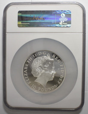 Great Britain 2013 10 Pound Silver PROOF 70 Ultra Cameo ASW 5oz BRITANNIA First