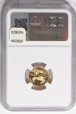 2003-W $5 1/10oz Gold Eagle NGC PROOF 69 ULTRA CAMEO NG1820