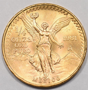 1981 Gold 1/4oz Mexico Liberad UNC GL0340