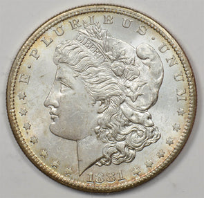 US 1881 -S Better Date Silver Morgan Dollar Blazing Luster Silver Morgan Dollar