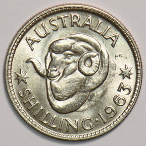 Australia 1963 Shilling Merino ram 299213 combine shipping