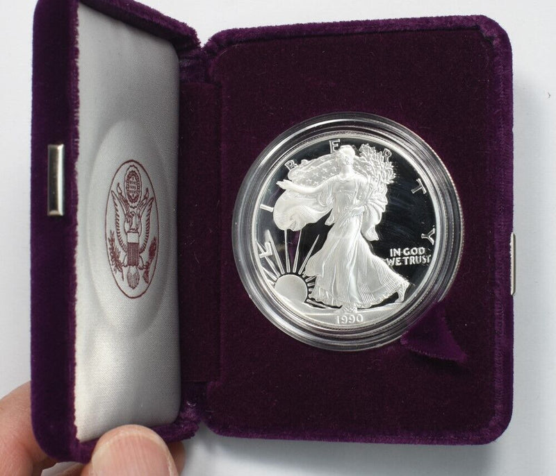 US 1990-S Dollar Silver Eagle PROOF 1oz BL0197 combine shipping
