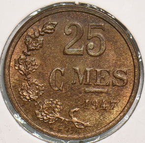 Luxembourg 1947 25 Centimes 299159 combine shipping
