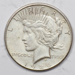 US 1926 -S Better Date Silver Peace Dollar Silver Peace Dollar BU+ U0849 combin