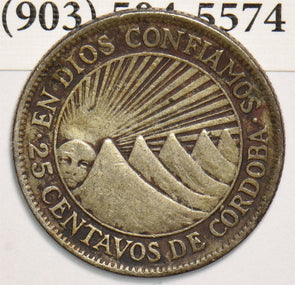 Nicaragua 1928 25 Centavos 299264 combine shipping