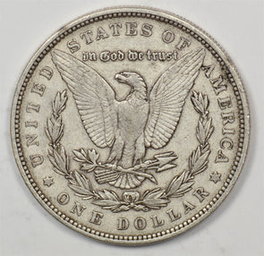 US 1878 Better Date Silver Morgan Dollar 7TF REV '79' Silver Morgan Dollar XF+