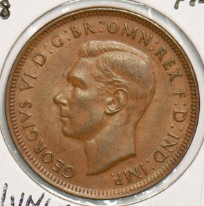 Australia 1938 1/2 Penny AU/UNC 299171 combine shipping
