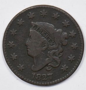 1827 Coronet Head Large Cent Large Cent U0717