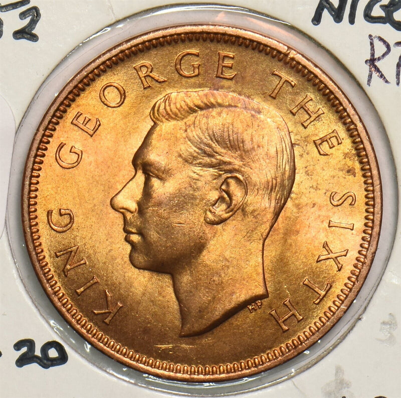 New Zealand 1952 1/2 Penny George VI 491611 combine shipping