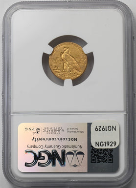 US 1926 $2.5 NGC AU58 Gold Indian head Quarter Eagle NG1929 combine shipping