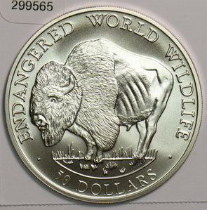 Cook Islands 1990 50 Dollars Buffalo 299565 combine shipping