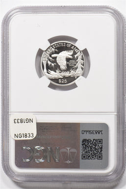 1999-W Platinum Eagle $25 APW 1/4oz NGC PROOF 70 ULTRA CAMEO NG1833