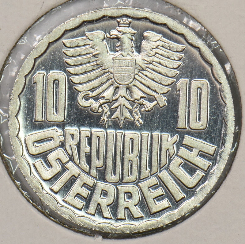 Austria 1968 10 Groschen 199671 combine shipping