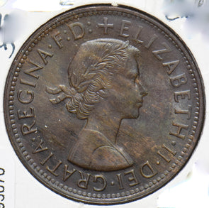 Australia 1958 Penny Kangaroo animal Elizabeth II 293070 combine shipping