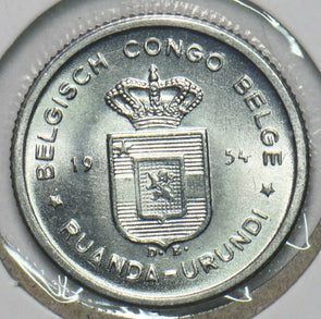 Belgium Congo 1954 50 Centimes Ruanda Urundi 196836 combine shipping