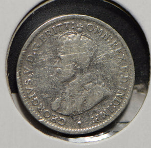 Australia 1917 3 Pence Kangaroo animal Emu  901221 combine shipping