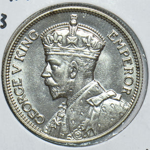New Zealand 1933 Shilling Silver George V King Emperor 491499 combine shipping