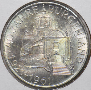 Austria 1961 KM 2891 25 Schilling UNC 293893 combine shipping