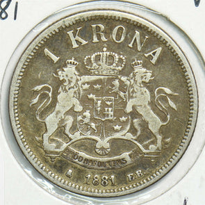 Sweden 1881 Krona S0323 combine shipping