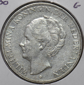 Netherlands 1930 2 1/2 Gulden 295894 combine shipping