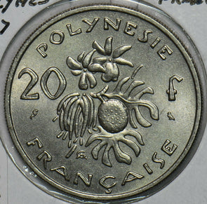 French Polynesia 1967 20 Francs 297857 combine shipping