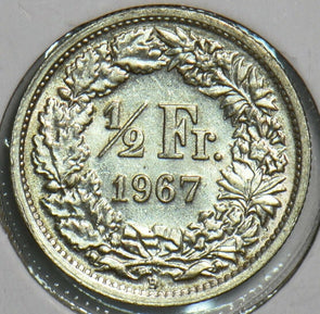 Switzerland 1967 1/2 Franc 298054 combine shipping